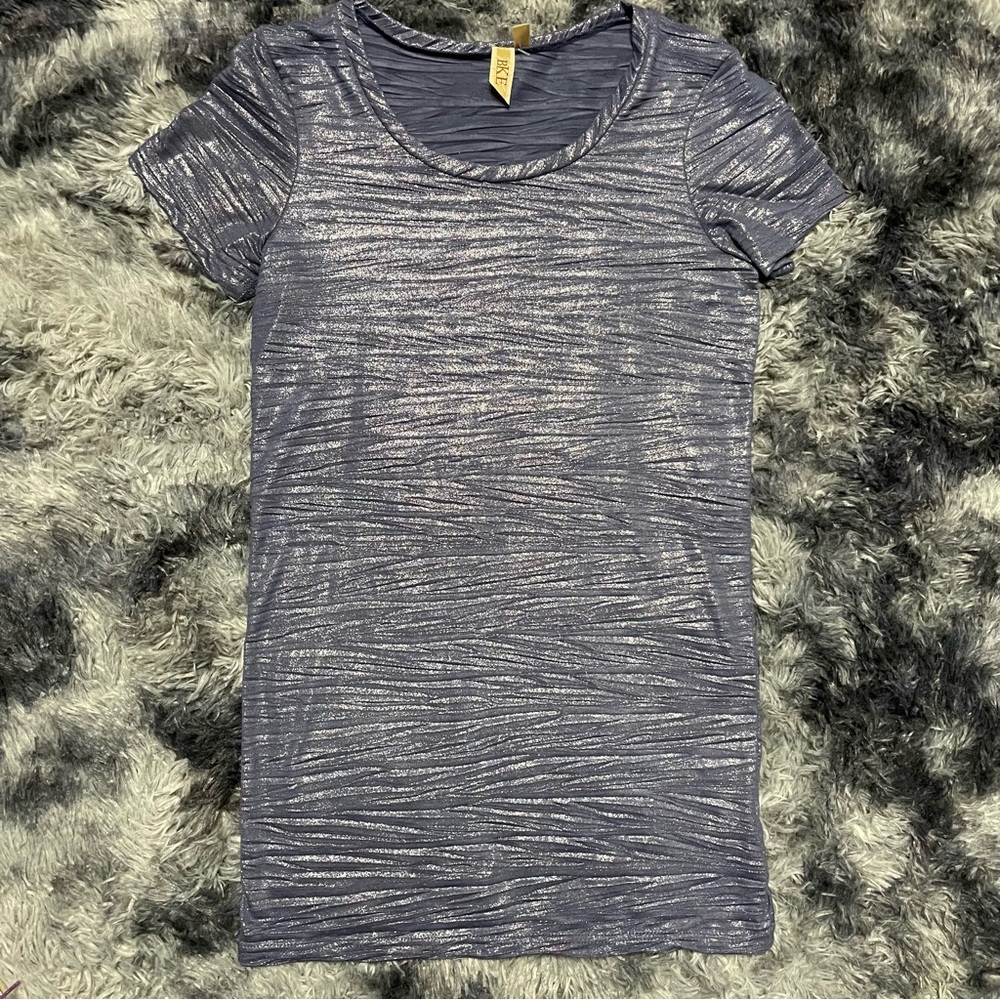 BKE Blue Shimmery Shirt